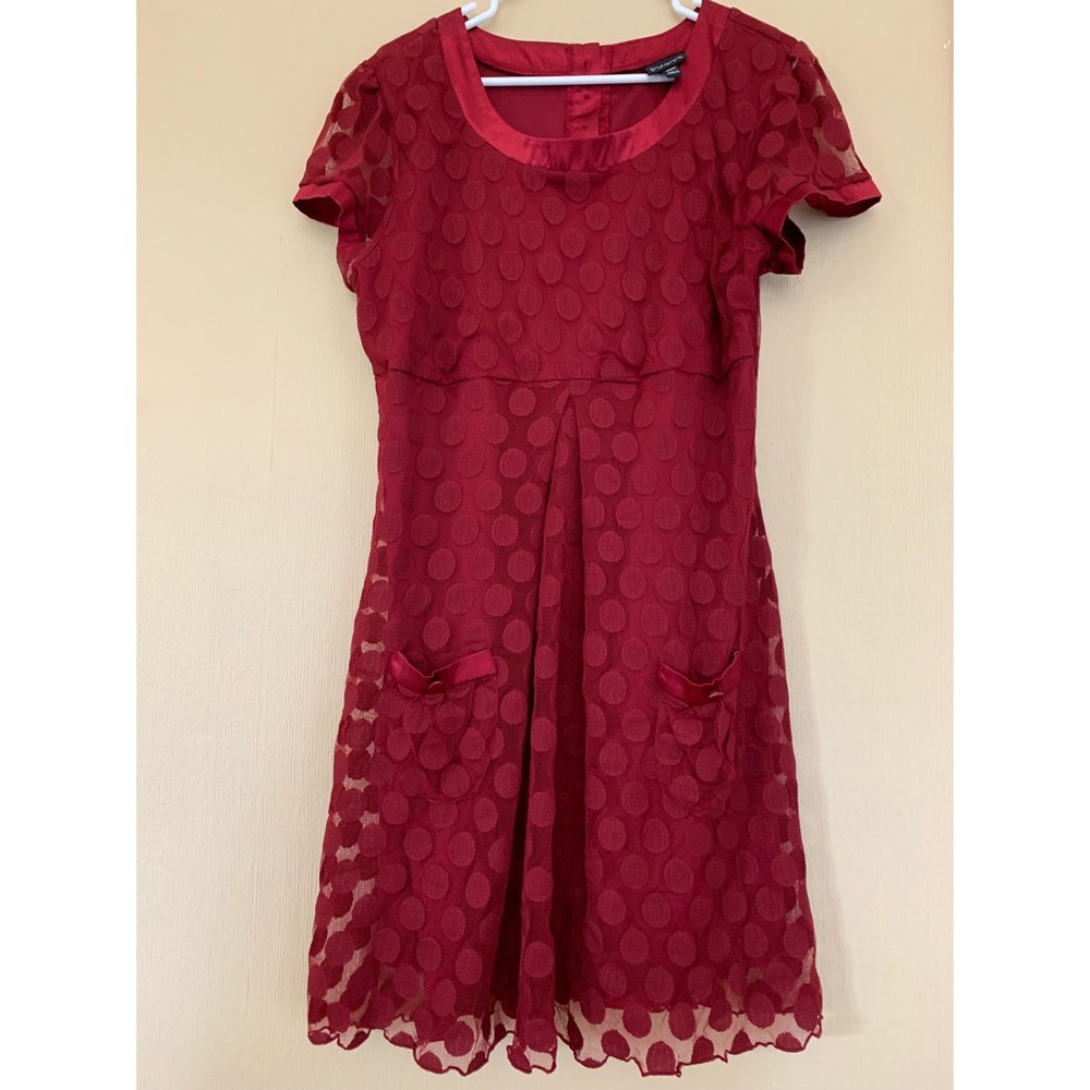 Red plus size dress! Great for holidays/weddings!